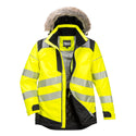 Portwest - PW369 - PW3 Hi-Vis Winter Parka Jacket Yellow/Black Portwest
