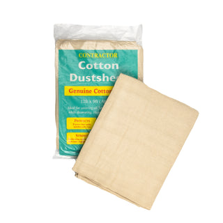 S2  Genuine Cotton Twill Dust Sheets - 12ft x 9ft STICK2