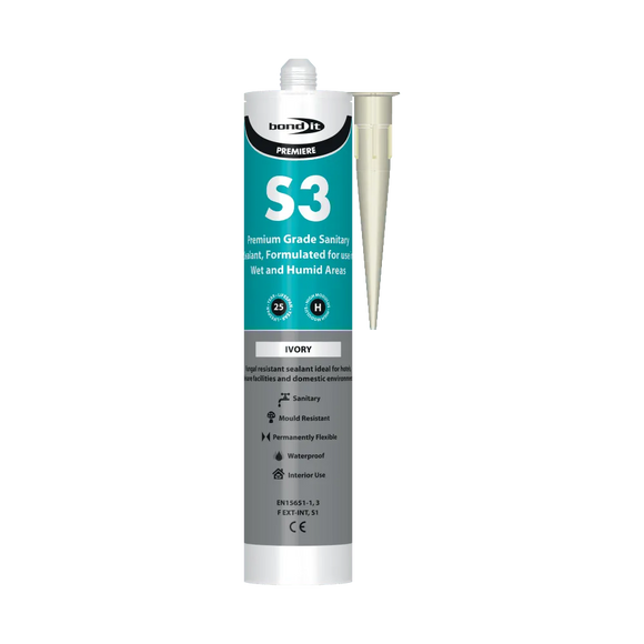 Bond-It S3 Fungal Resistant Sanitary Silicone Sealant Bond-It