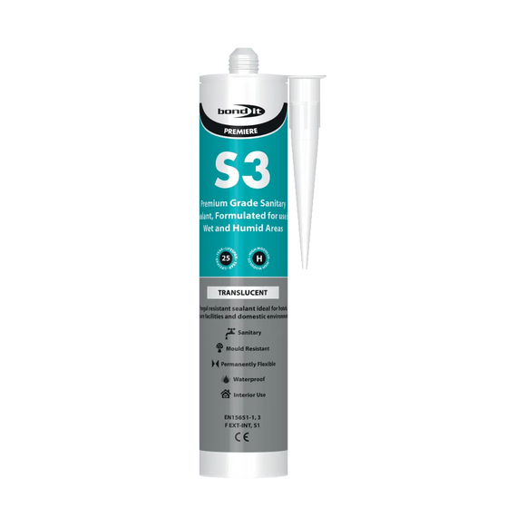 Bond-It S3 Fungal Resistant Sanitary Silicone Sealant Bond-It