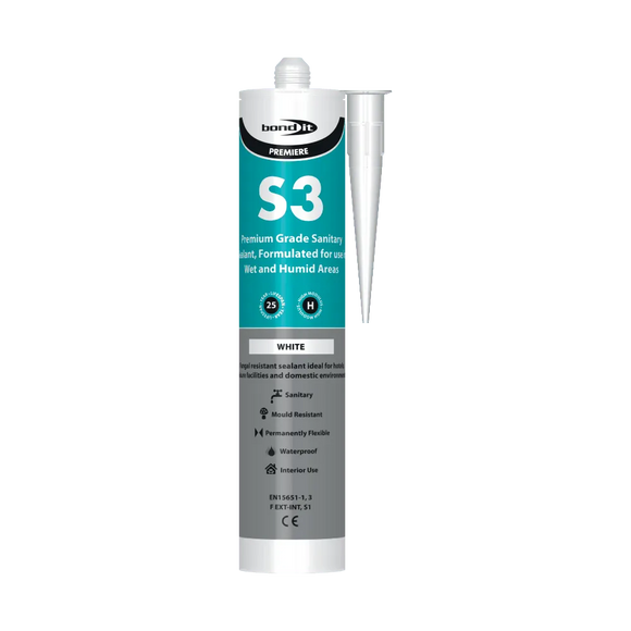 Bond-It S3 Fungal Resistant Sanitary Silicone Sealant Bond-It