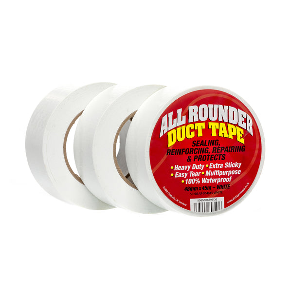 All Rounder Duct Tape - Black, Silver & White STICK2