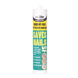 Saves Nails Solvent-Free Adhesive - Premium Environmental Gap-Filling Adhesive Bond-It