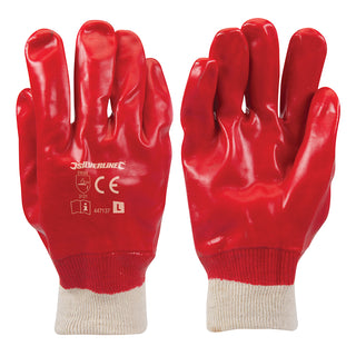 Red PVC Gloves