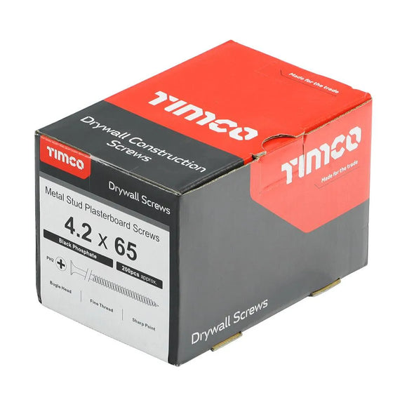 TIMCO Drywall Fine Thread Bugle Head Black Screws