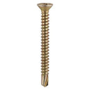 TIMCO Window Fabrication Screws Countersunk with Ribs PH Self-Tapping Self-Drilling Point Yellow-1