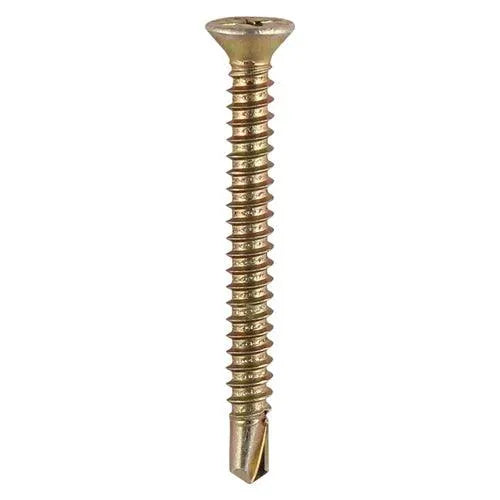 TIMCO Window Fabrication Screws Countersunk PH Metric Thread Self-Drilling Point Yellow