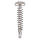 TIMCO Window Fabrication Screws Pan PH Self-Tapping Self-Drilling Point Martensitic Stainless Steel & Silver Organic-2