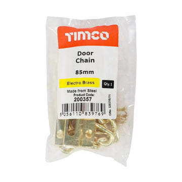 Security Door Chain Sat Chrome - 0