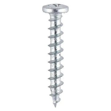 TIMCO Window Fabrication Screws Friction Stay Shallow Pan with Serrations PH Single Thread Gimlet Point Zinc