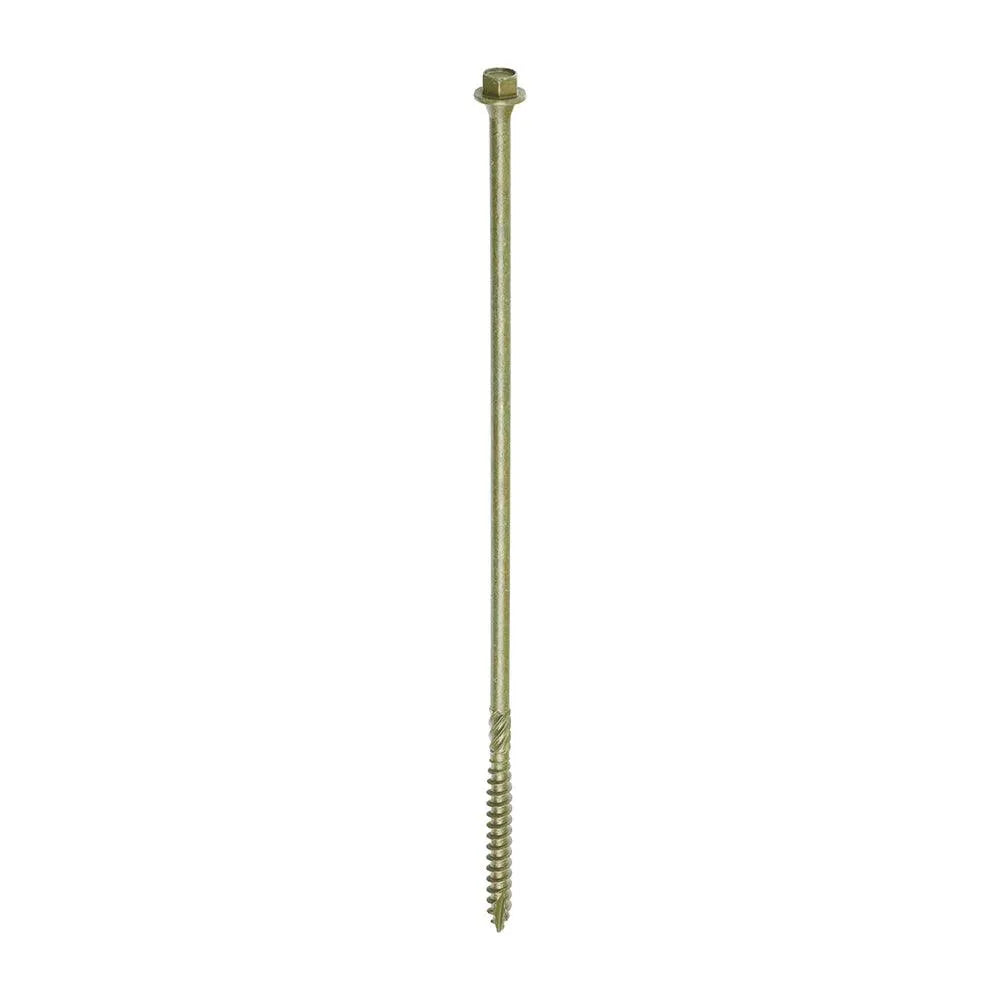 TIMCO Timber Screws Hex Flange Head Exterior Green