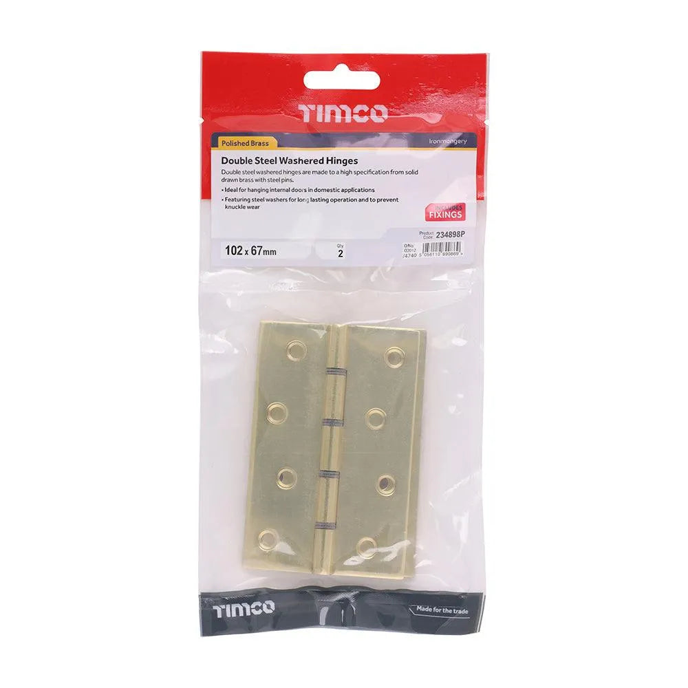 Double Steel Washer Hinge PB - 0