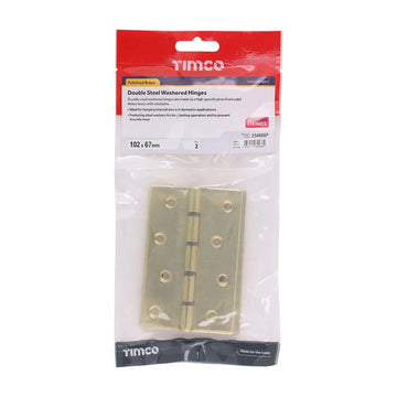 Double Steel Washer Hinge PB - 0
