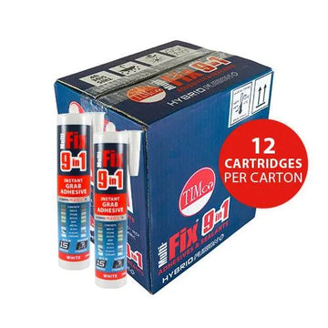 TIMCO 9 in 1 Instant Grab Adhesive White 290ml - 0