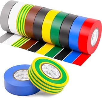PVC Electrical Insulation Tape - 19mm wide x 33m - Various Colours