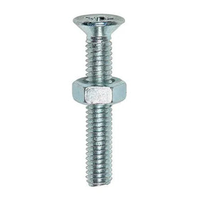 TIMCO Machine Countersunk Screws & Hex Nut Silver