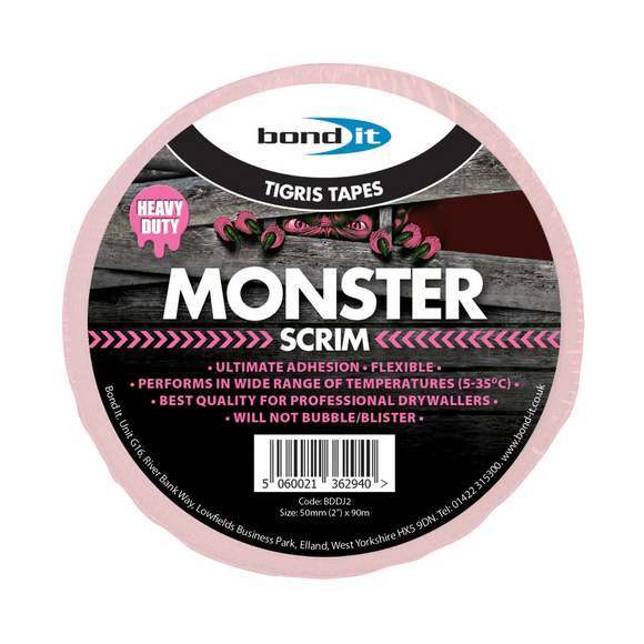 Bond-It Monster Scrim Tape – Fibreglass Drywall Joint Tape