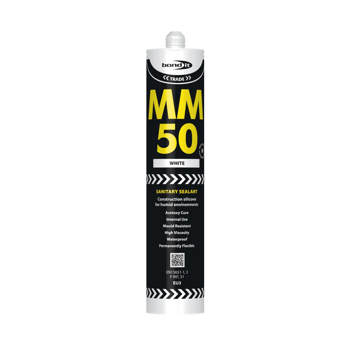 MM50 Acetoxy Cure Sanitary Silicone Sealant - 285ml (25 tubes per box)
