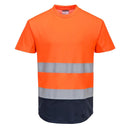 Hi-Vis Contrast Mesh Insert T-Shirt S/S-1