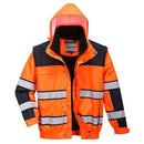 Hi-Vis 3-in-1 Contrast Winter Bomber Jacket-1
