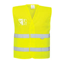 Hi-Vis Half Mesh Two Band Vest-2