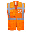Madrid Hi-Vis Half Mesh Executive Vest-1