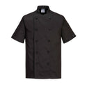 Portwest C734 - Kent Chefs Jacket S/S Black
