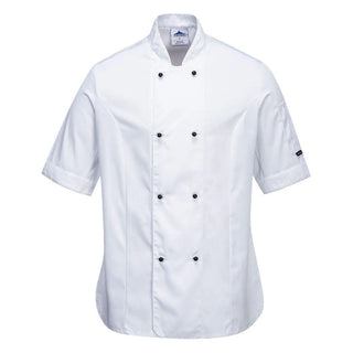 Portwest C737 - Rachel Women's Chefs Jacket S/S Black