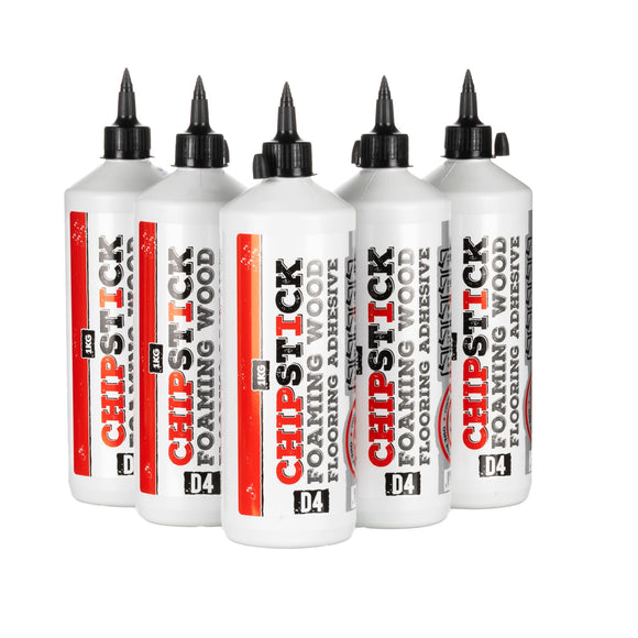 Chipstick D4 Glue PU Foaming Chipboard Flooring Adhesive Grey 1kg