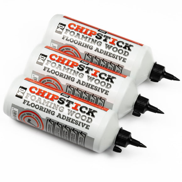 Chipstick D4 Glue PU Foaming Chipboard Flooring Adhesive Grey 1kg