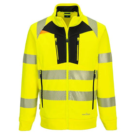 DX4 Hi-Vis Funnel Neck Zipped Sweatshirt - 0