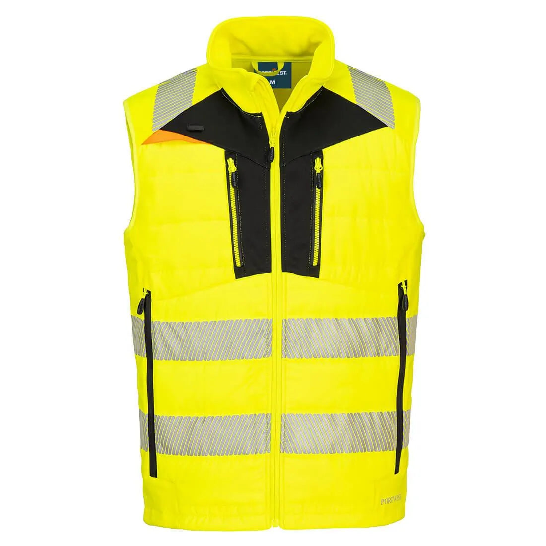 DX4 Hi-Vis Hybrid Baffle Bodywarmer - 0