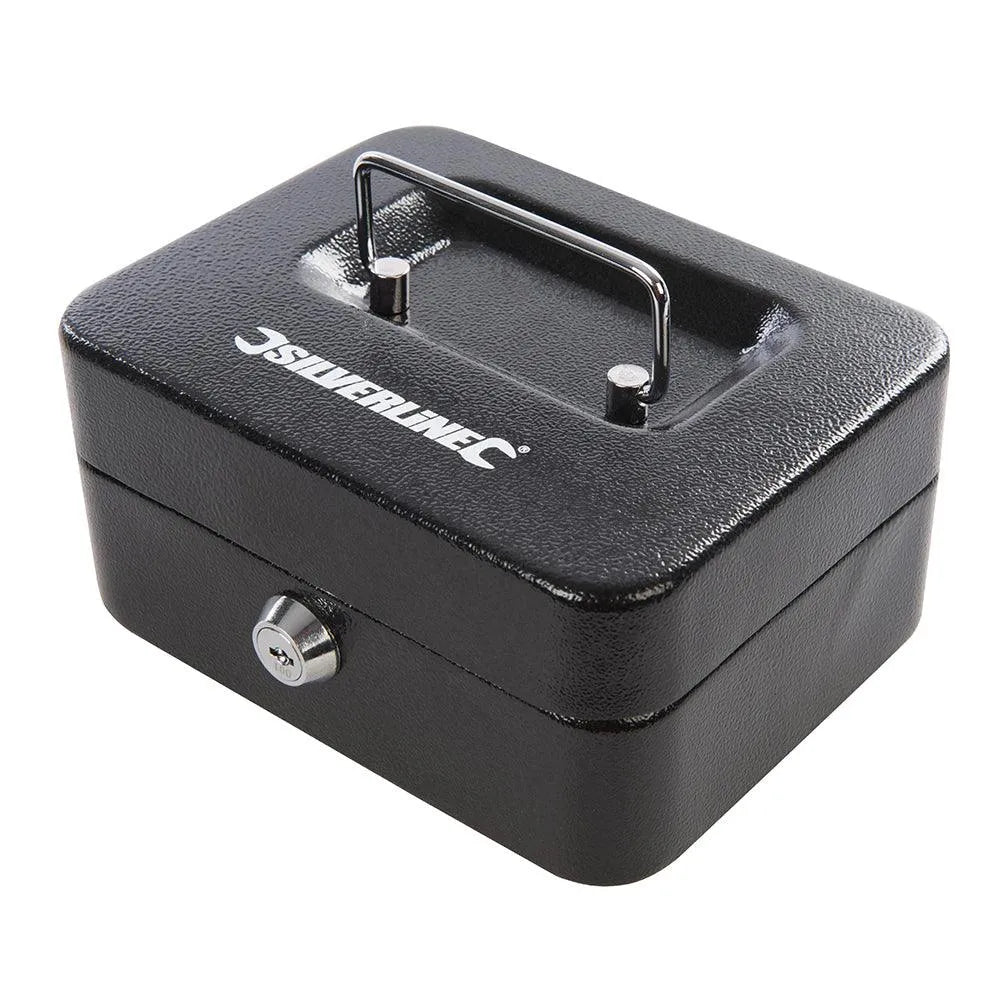 Silverline Metal Cash & Valuables Box Keyed - 0