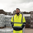 Tough Grit Hi-Vis 2-Tone Hoodie Yellow/Navy-3