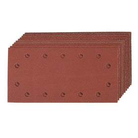 Silverline Hook & Loop 1/2 Sheets Punched 10pce