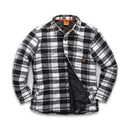 Scruffs Worker Padded Checked Shirt Black/White-1