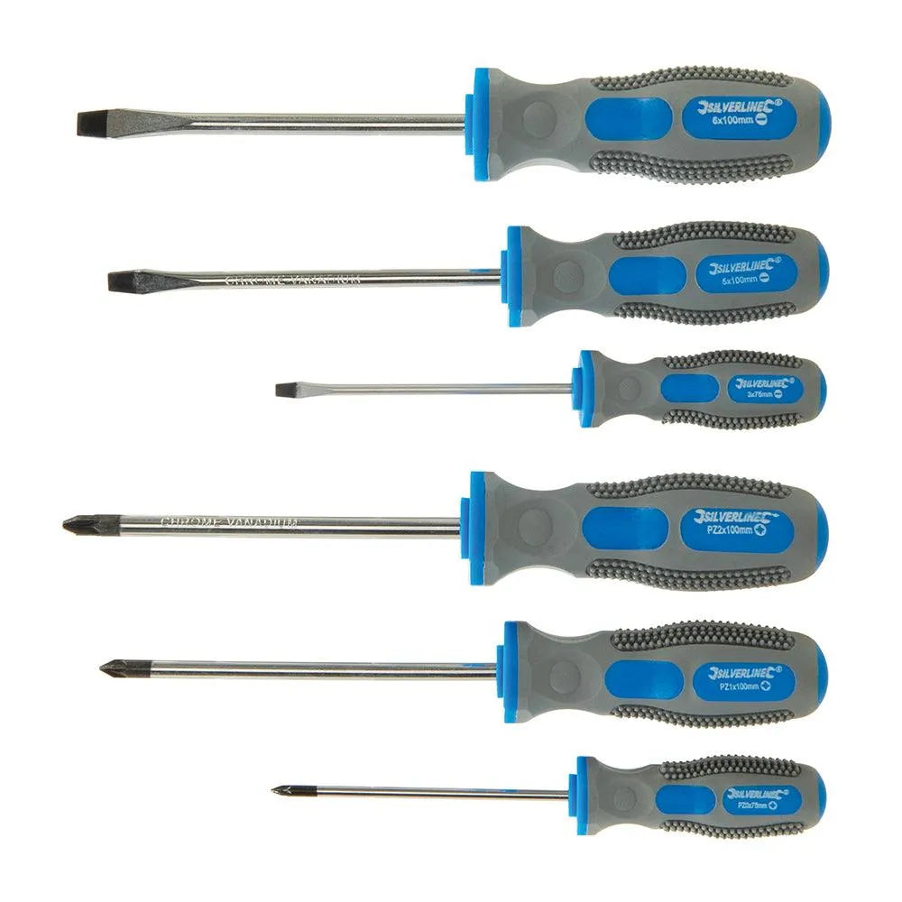 Silverline General Purpose Screwdriver Set 6pce - 0