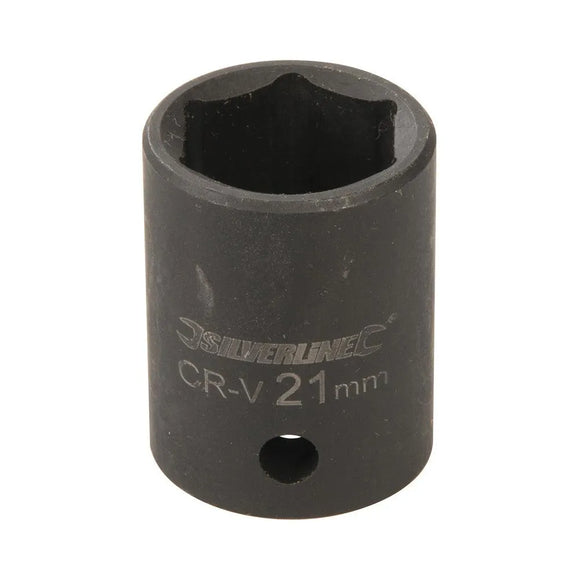 Silverline Impact Socket 1/2" Drive 6pt Metric