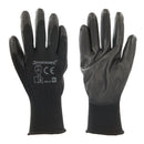 Silverline Black Palm Gloves-1