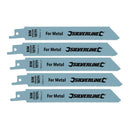 Silverline Recip Saw Blades for Metal 5pk-1
