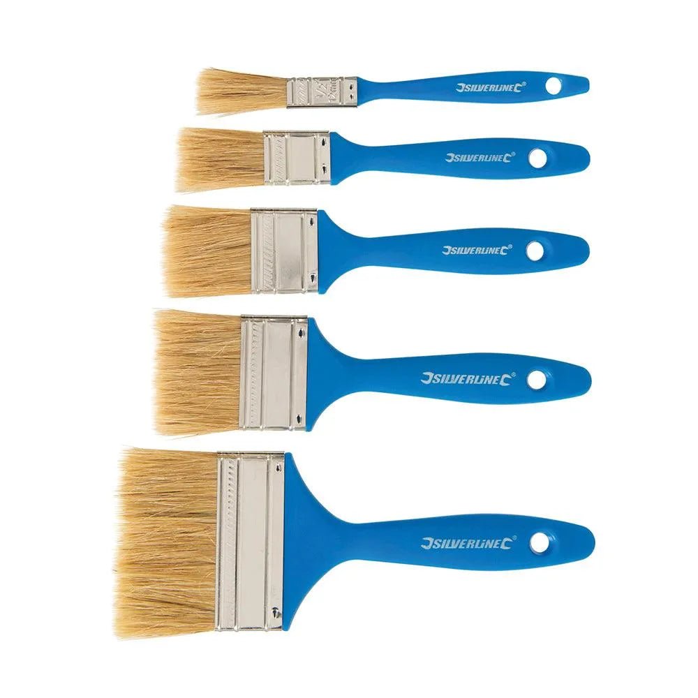 Silverline Disposable Paint Brush Set 5pce - 0