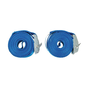 Silverline Cam Buckle Tie Down Strap 2.5m x 25mm 2pk - 0