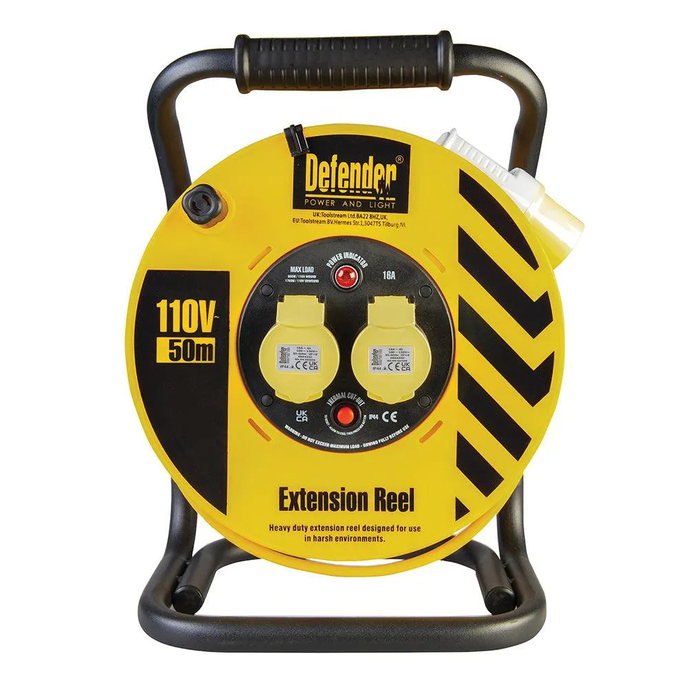 Defender Industrial Cable Reel 50m - 0