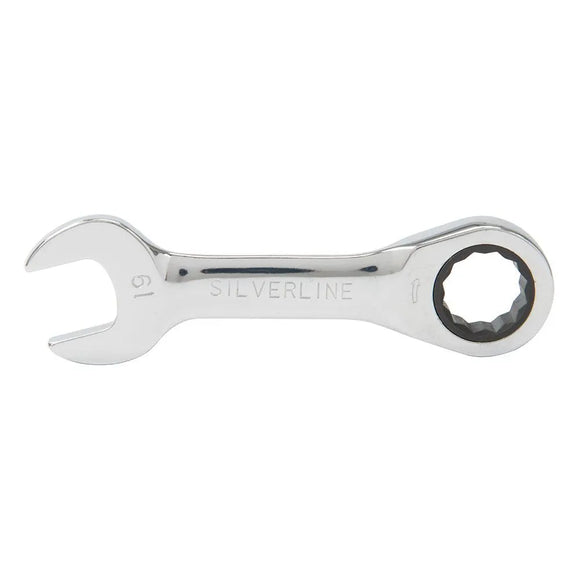 Silverline Stubby Ratchet Spanner Set 7pce