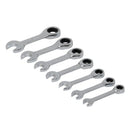 Silverline Stubby Ratchet Spanner Set 7pce-2
