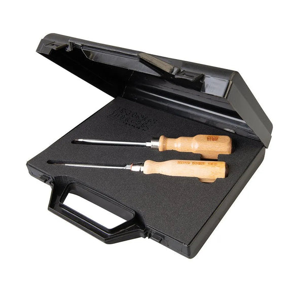 King Dick Heritage Wooden Handled Screwdriver Set 2pce