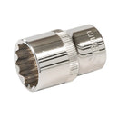 Silverline Socket 1/2" Drive 12pt Metric-1