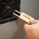 Silverline Combination Padlock Brass-2