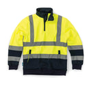 Tough Grit Hi-Vis 2-Tone Sweatshirt Yellow/Navy-1