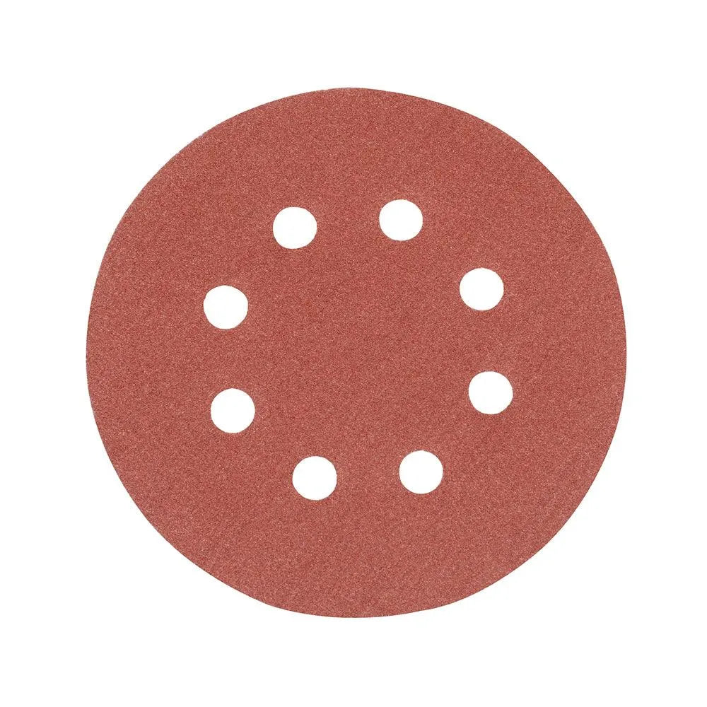 Silverline Hook & Loop Discs Punched 125mm 10pk